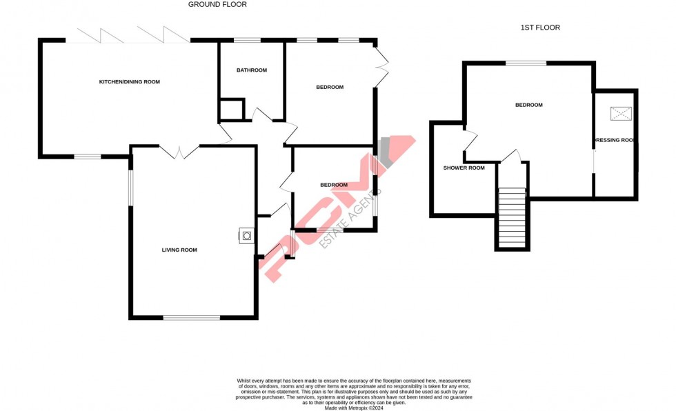 Floorplan for Northiam Road, Broad Oak, Rye