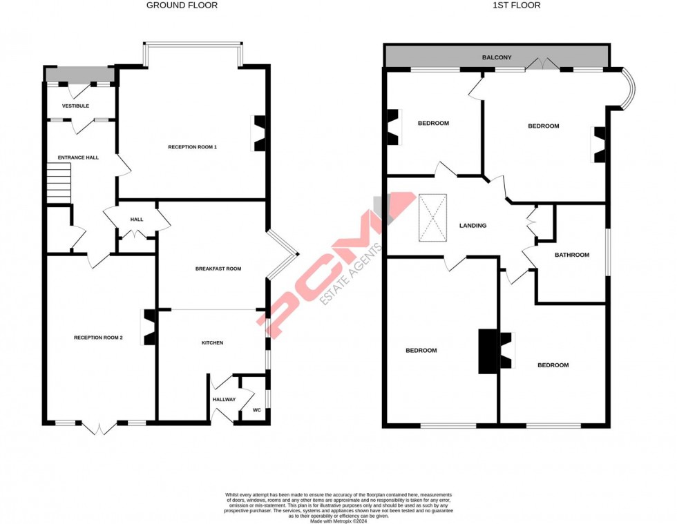 Floorplan for Downs Road, Hastings