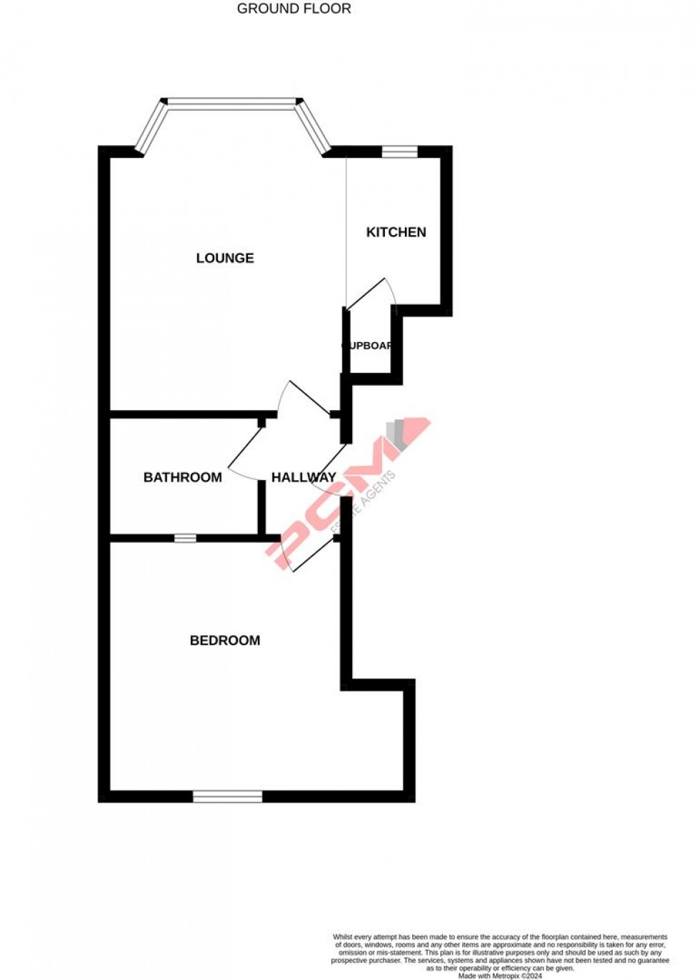 Floorplan for Priory Road, Hastings