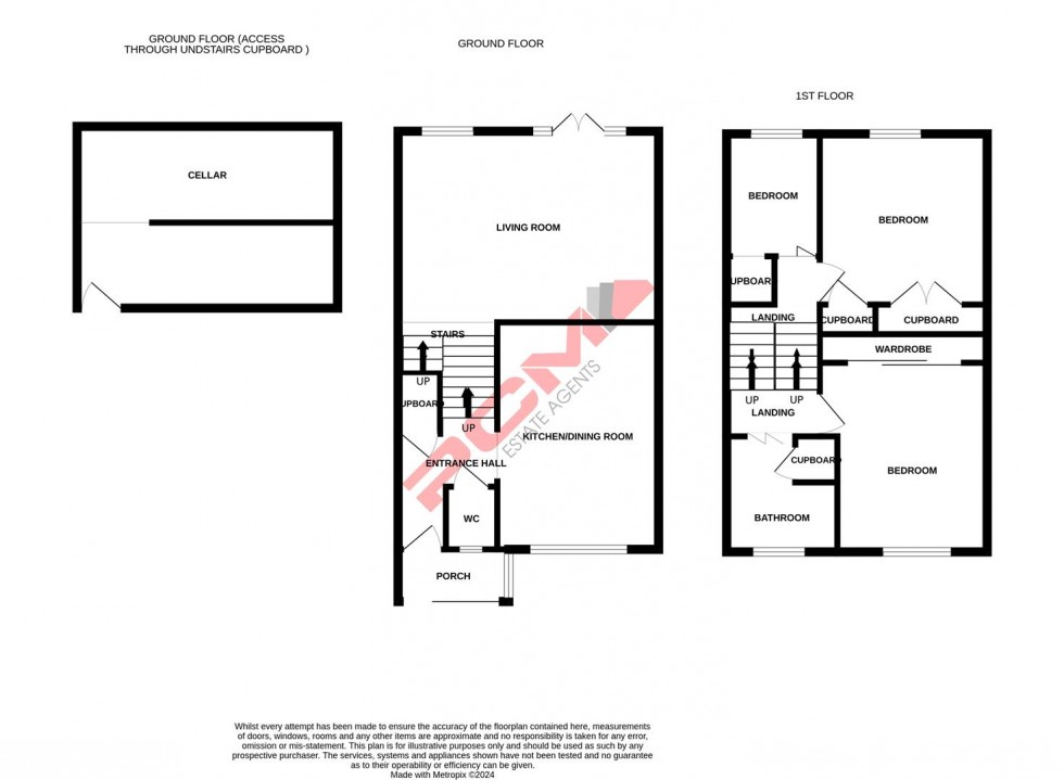 Floorplan for Chailey Close, Hastings