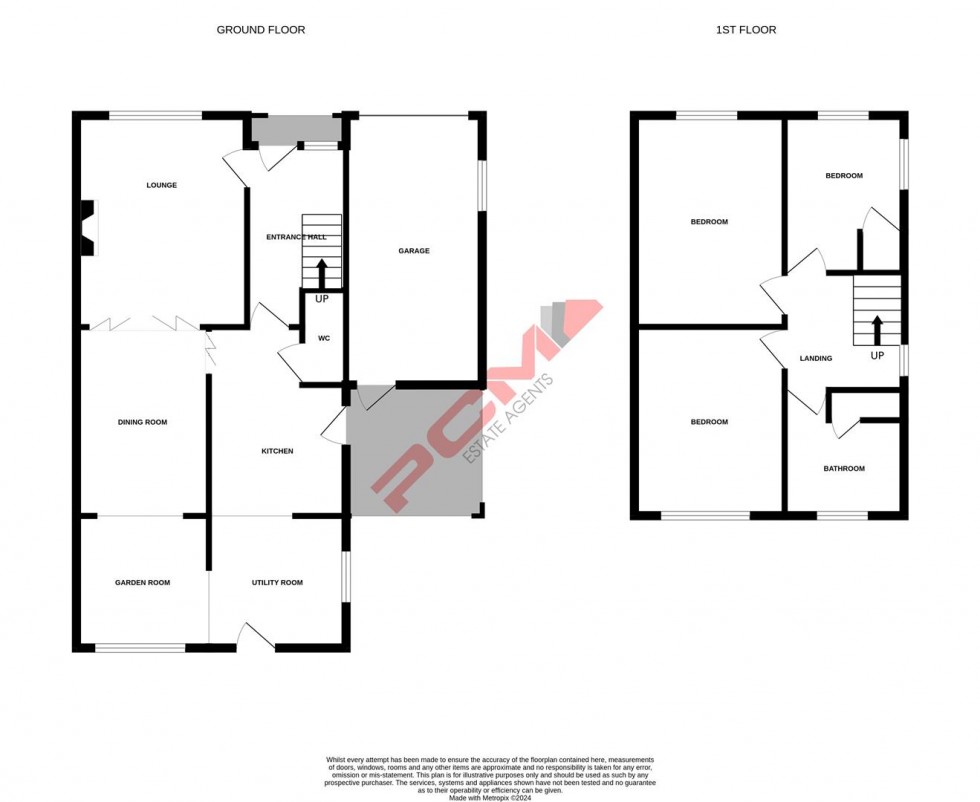 Floorplan for Amherst Close, Hastings