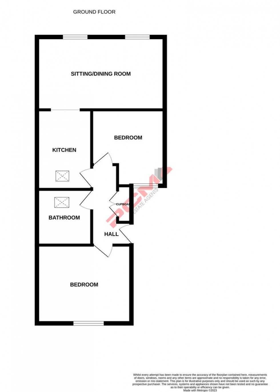 Floorplan for Iden Court, Park Way, Hastings