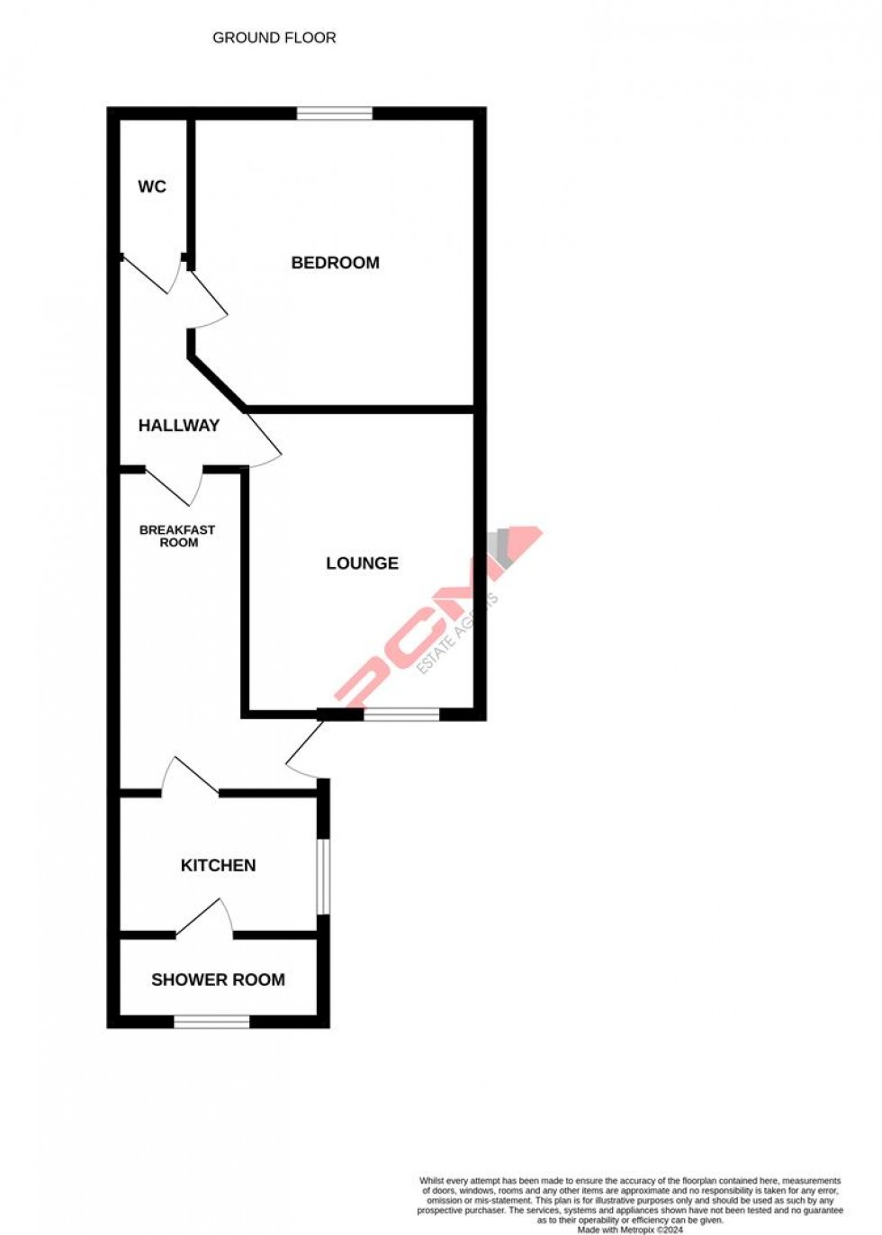 Floorplan for Silchester Road, St. Leonards-On-Sea