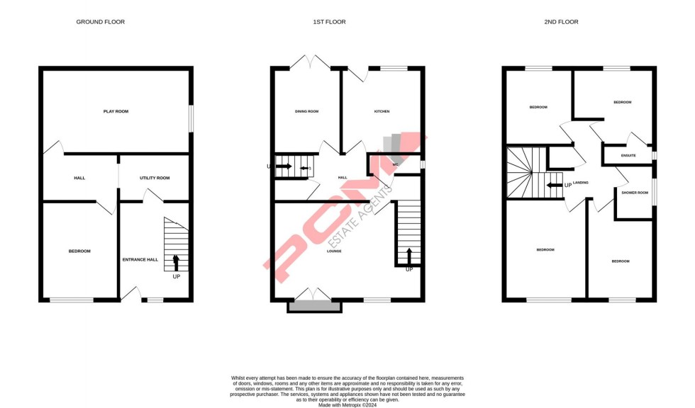 Floorplan for Gleneagles Drive, St Leonards-on-sea