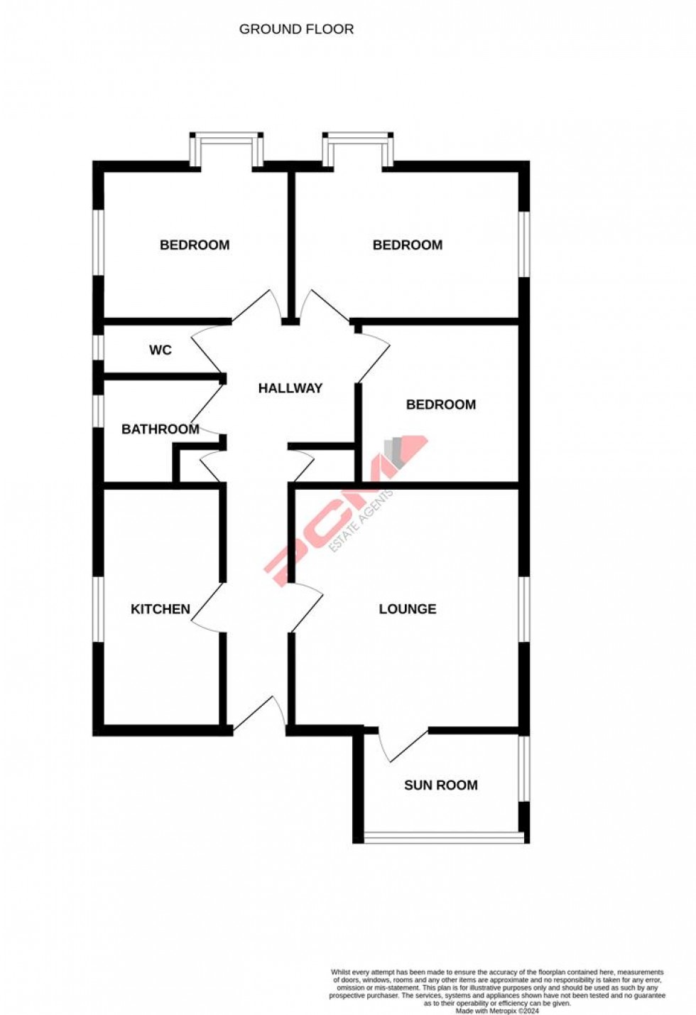 Floorplan for Hollington Park Road, St. Leonards-On-Sea