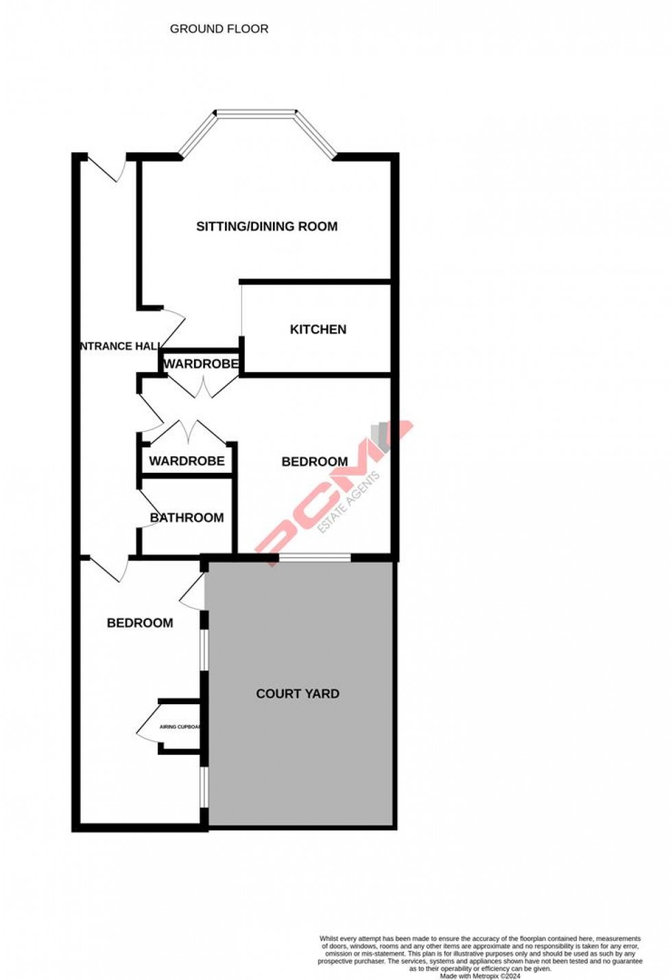 Floorplan for Warrior Square, St. Leonards-on-sea