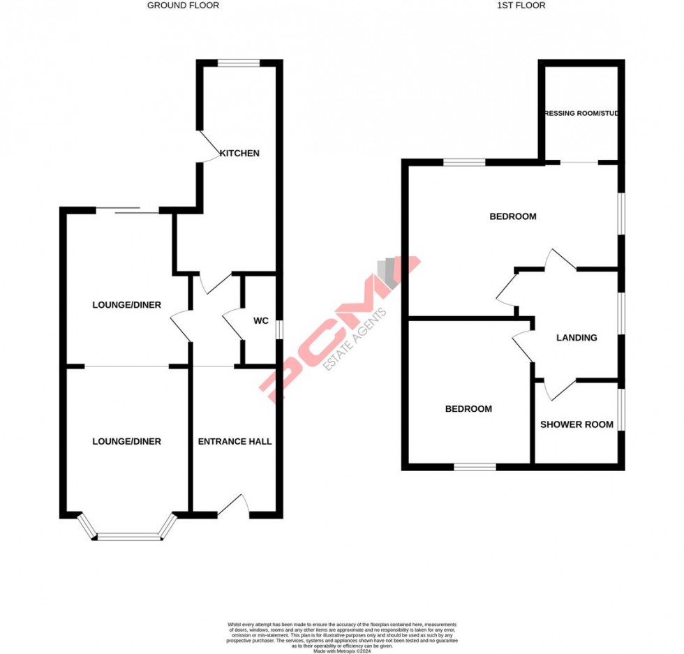 Floorplan for Hoads Wood Road, Hastings