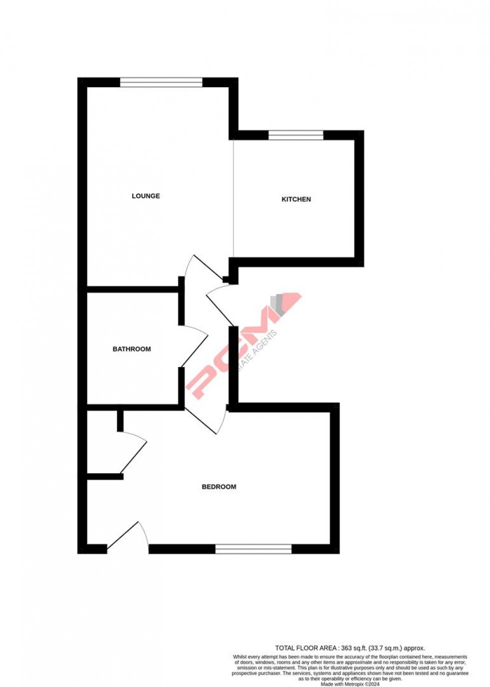 Floorplan for Alfred Road, Hastings