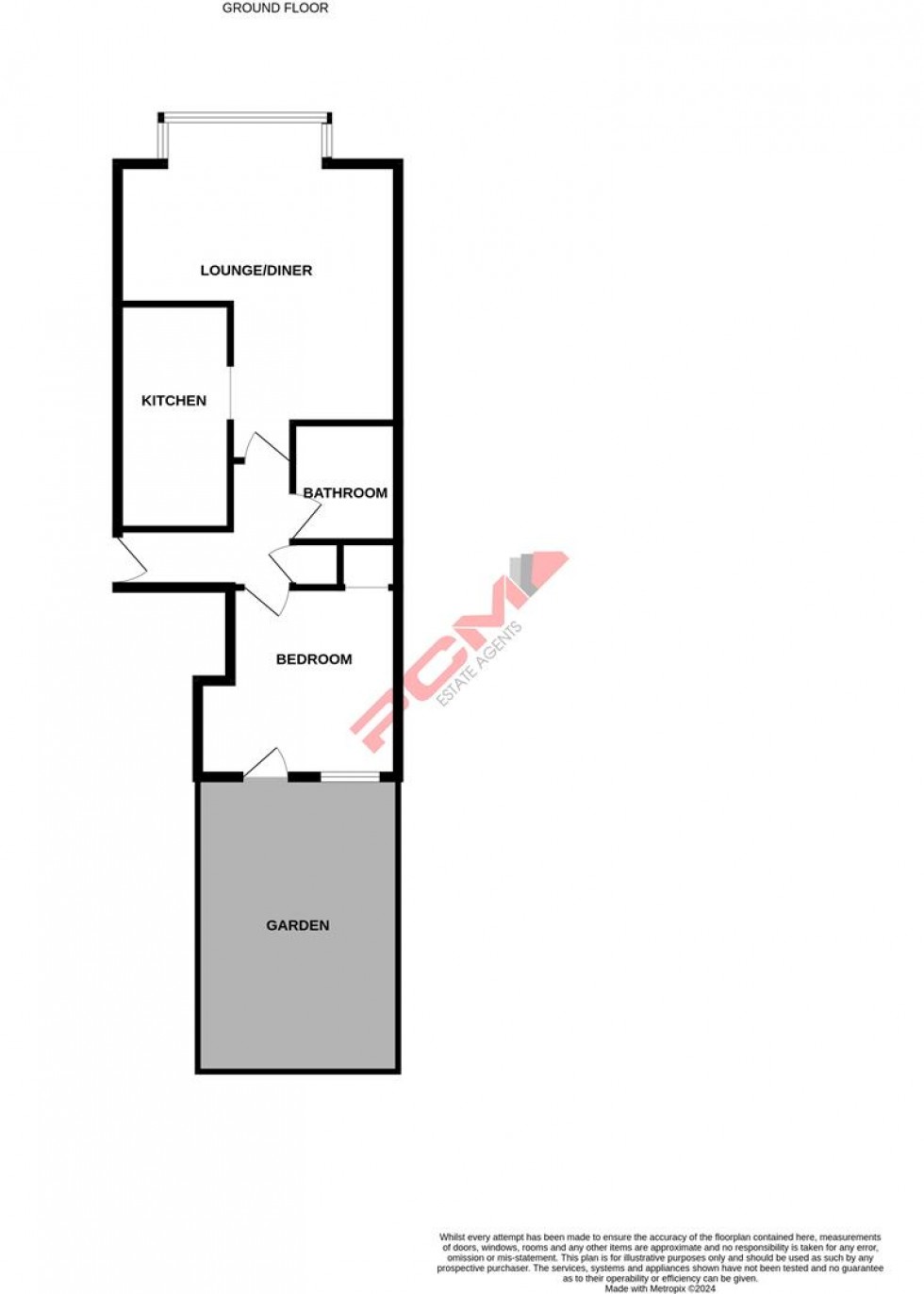 Floorplan for Warrior Gardens, St. Leonards-On-Sea