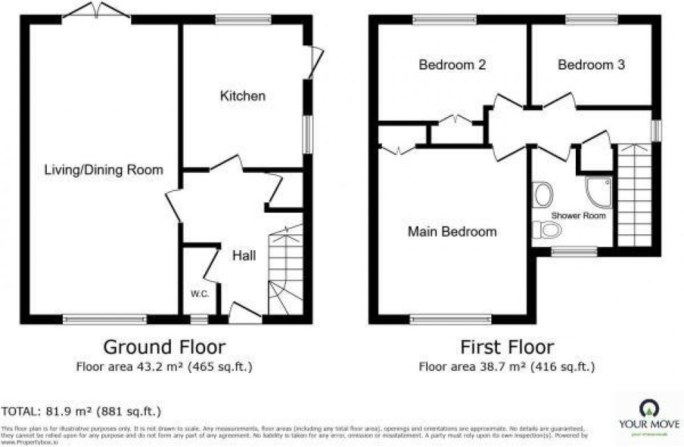 Floorplan for Elphinstone Road, Hastings