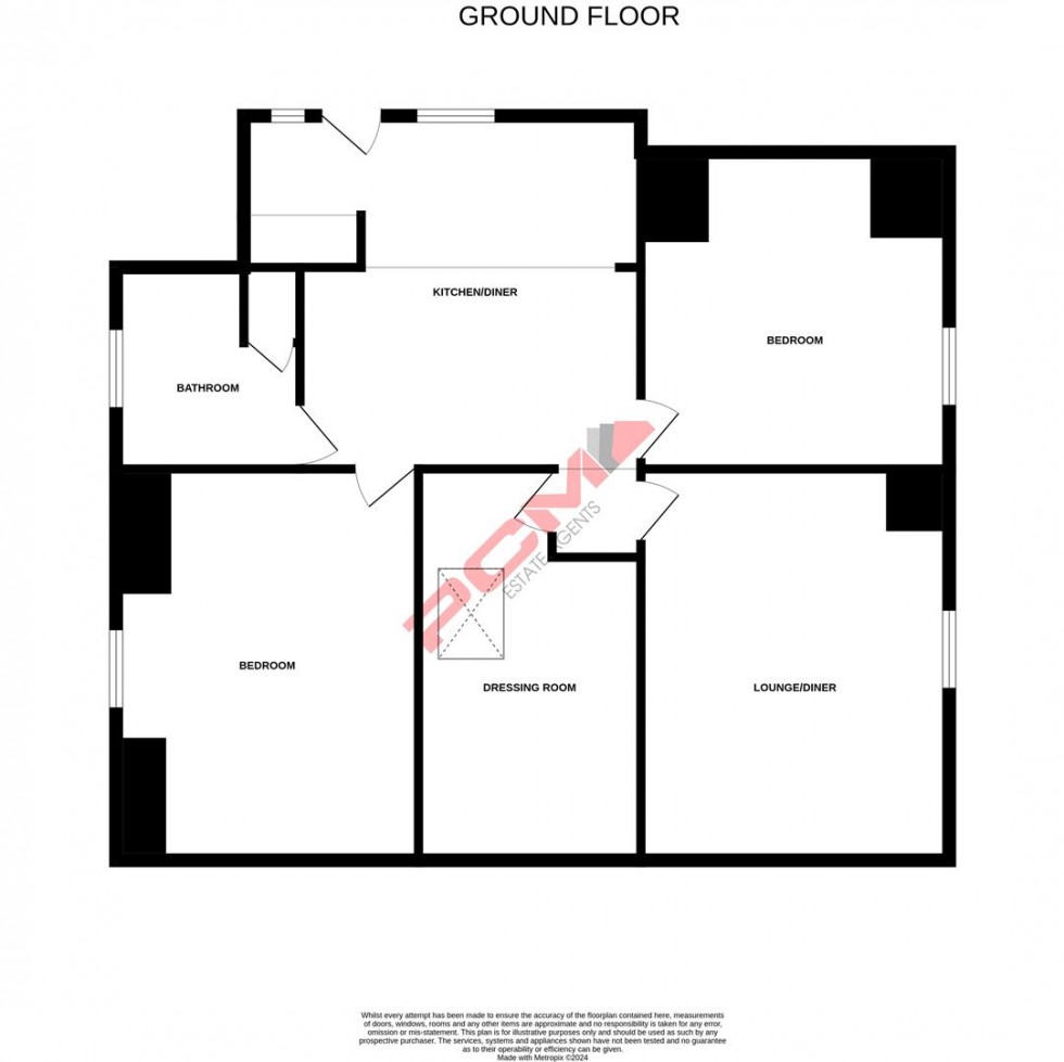 Floorplan for Dane Road, St. Leonards-On-Sea