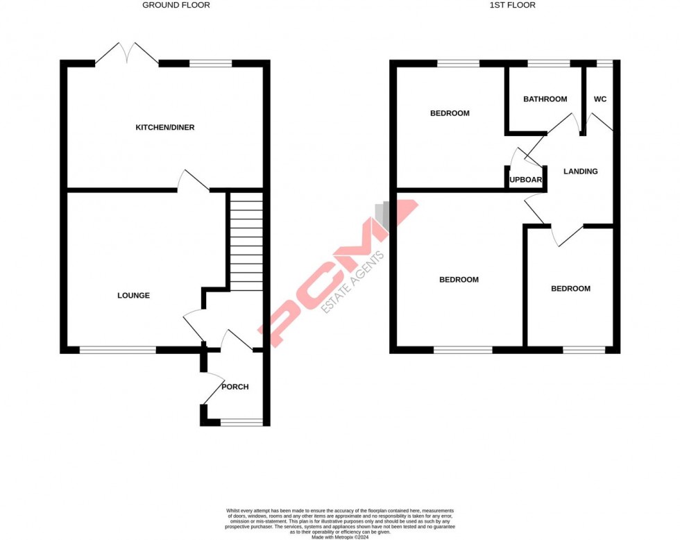 Floorplan for Linley Close, Hastings