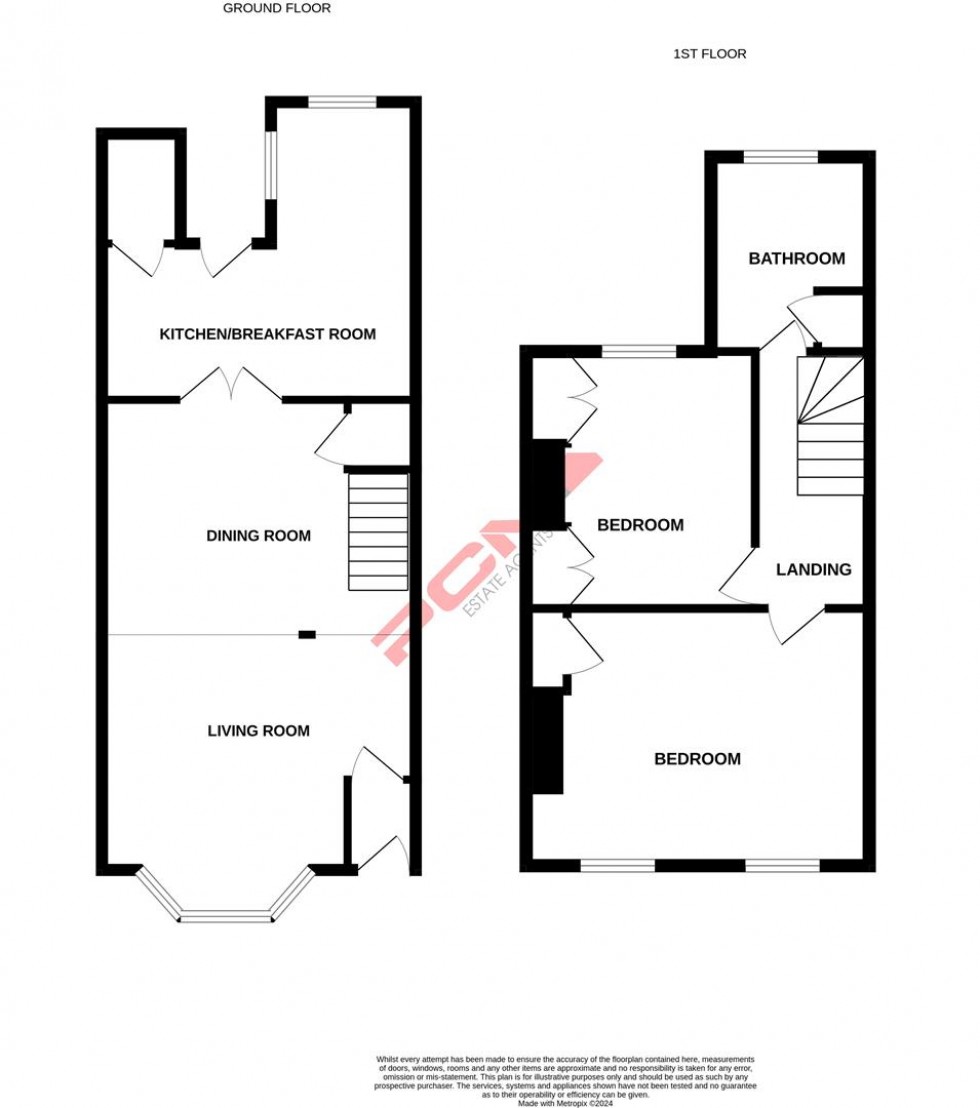 Floorplan for St. Georges Road, Hastings