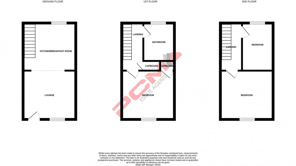 Floorplan for Russell Street, Hastings