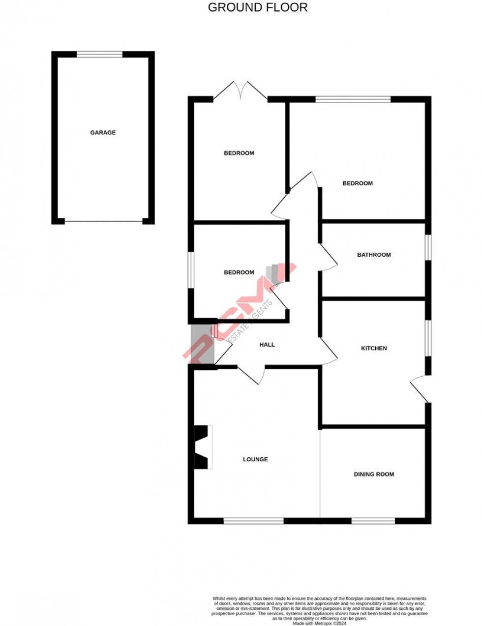 Floorplan for Park Shaw, Sedlescombe, Battle