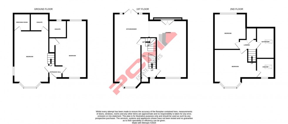 Floorplan for Clinton Crescent, St. Leonards-On-Sea