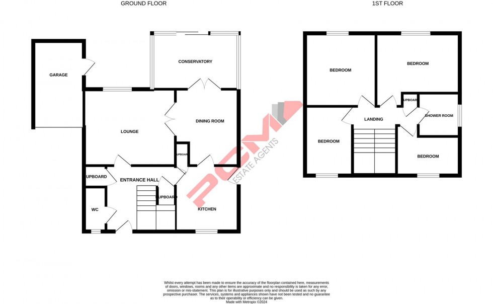 Floorplan for Burwash Close, Hastings