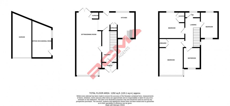 Floorplan for Ashbrook Road, St. Leonards-On-Sea