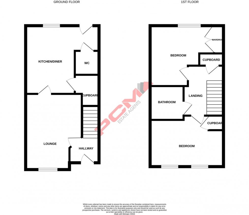 Floorplan for Beynon Way, Hastings