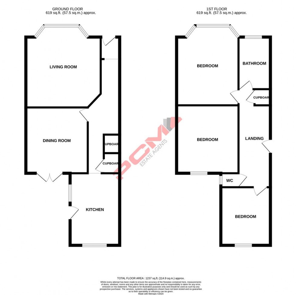 Floorplan for Berlin Road, Hastings