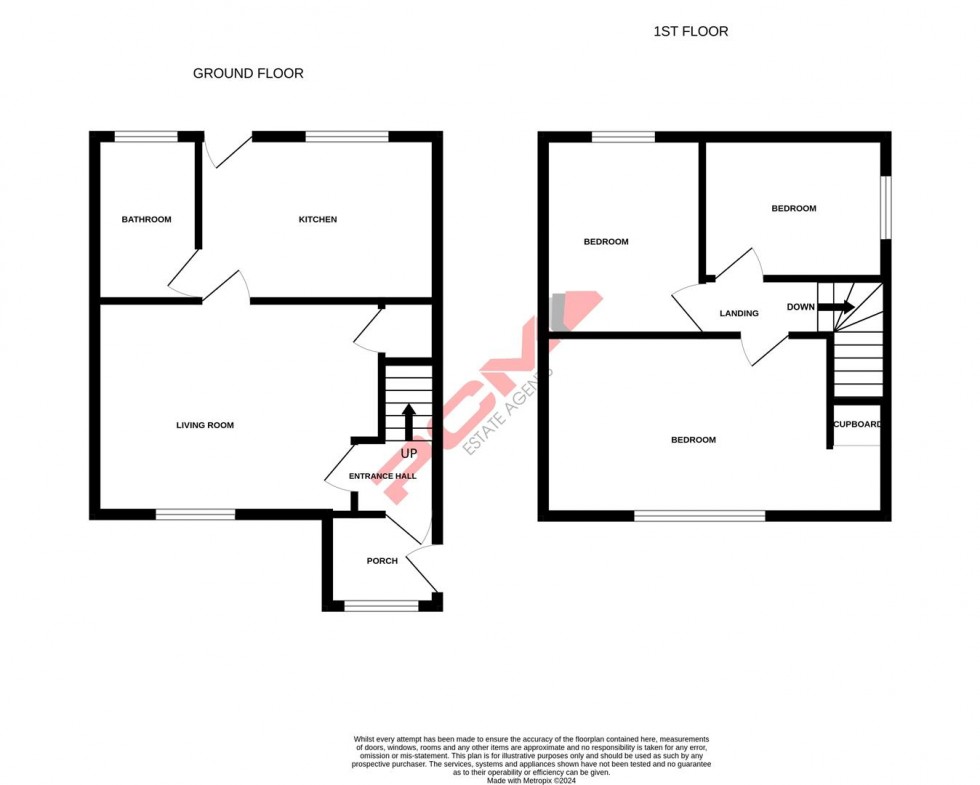 Floorplan for Upper Broomgrove Road, Hastings