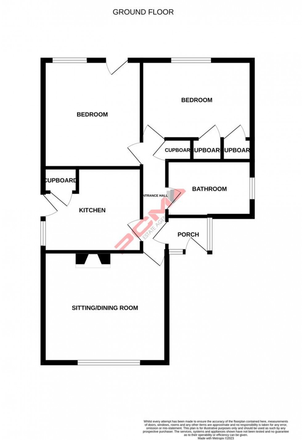 Floorplan for Grange Avenue, Hastings