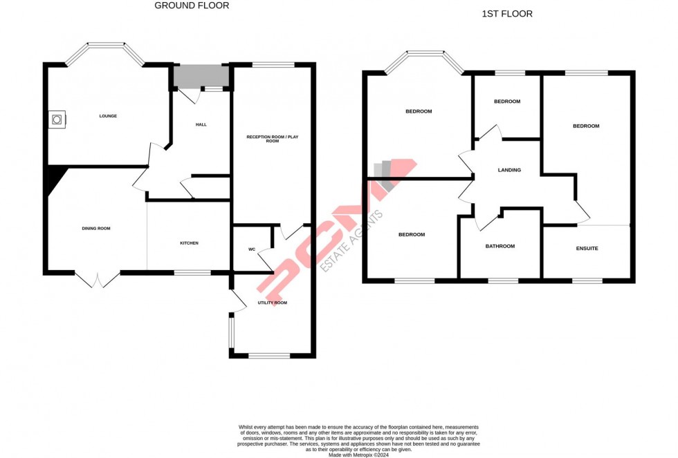 Floorplan for St. James Avenue, Bexhill-On-Sea