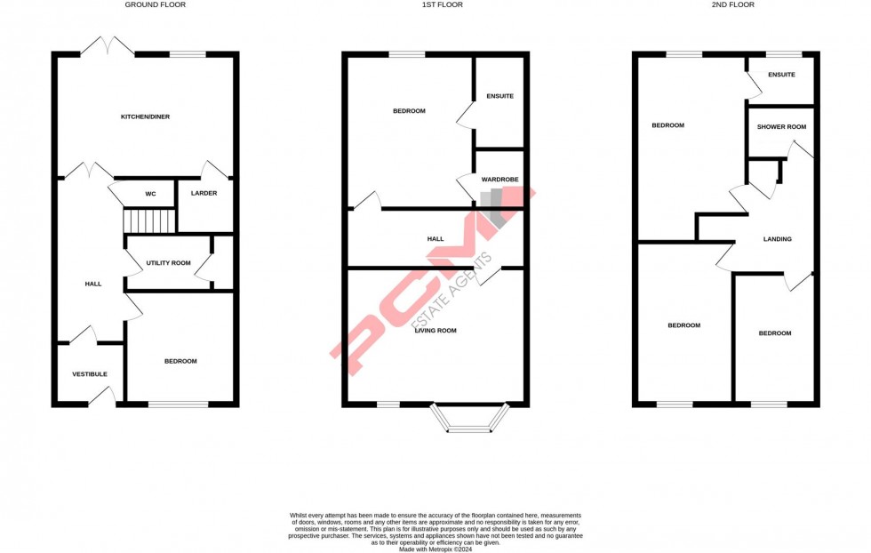 Floorplan for Downey Close, St. Leonards-On-Sea