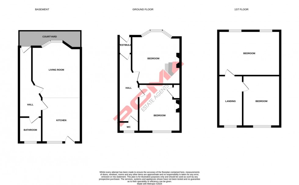 Floorplan for Manor Road, Hastings