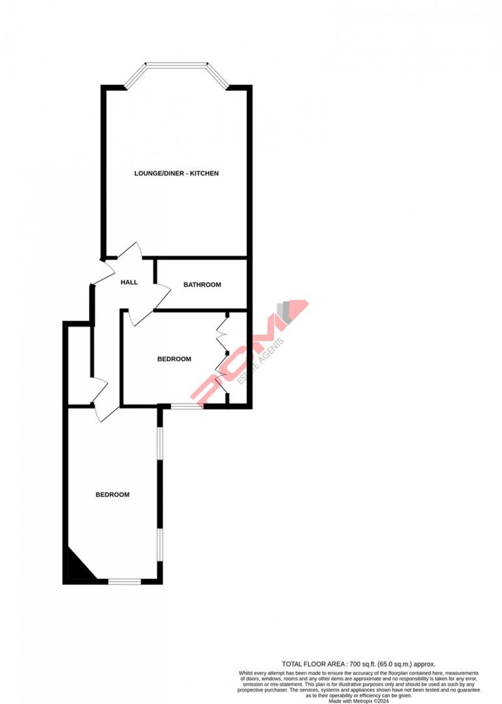 Floorplan for Marina, St. Leonards-On-Sea