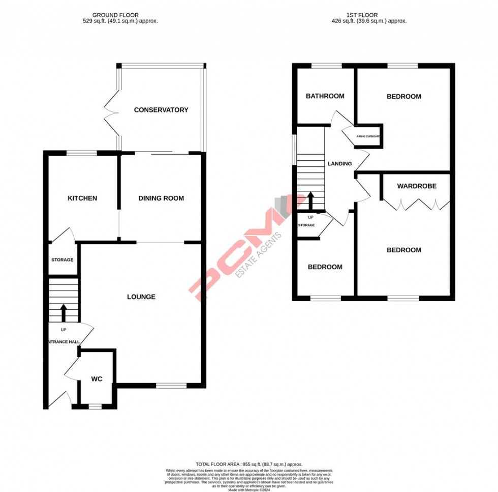 Floorplan for East View Terrace, Sedlescombe, Battle