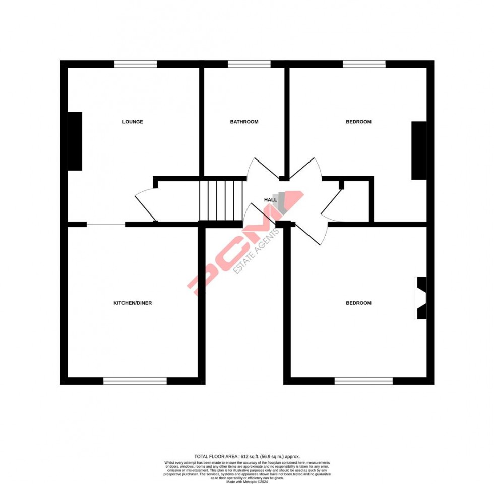 Floorplan for Bexhill Road, St. Leonards-On-Sea