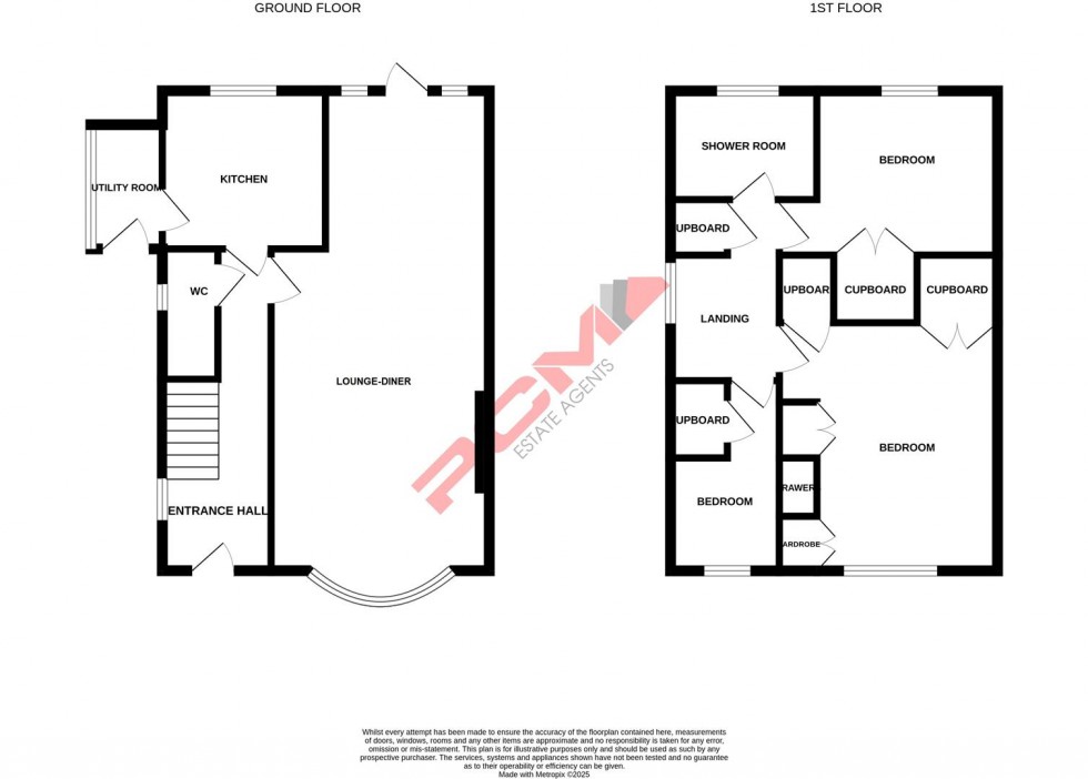 Floorplan for Amberstone Close, Hastings