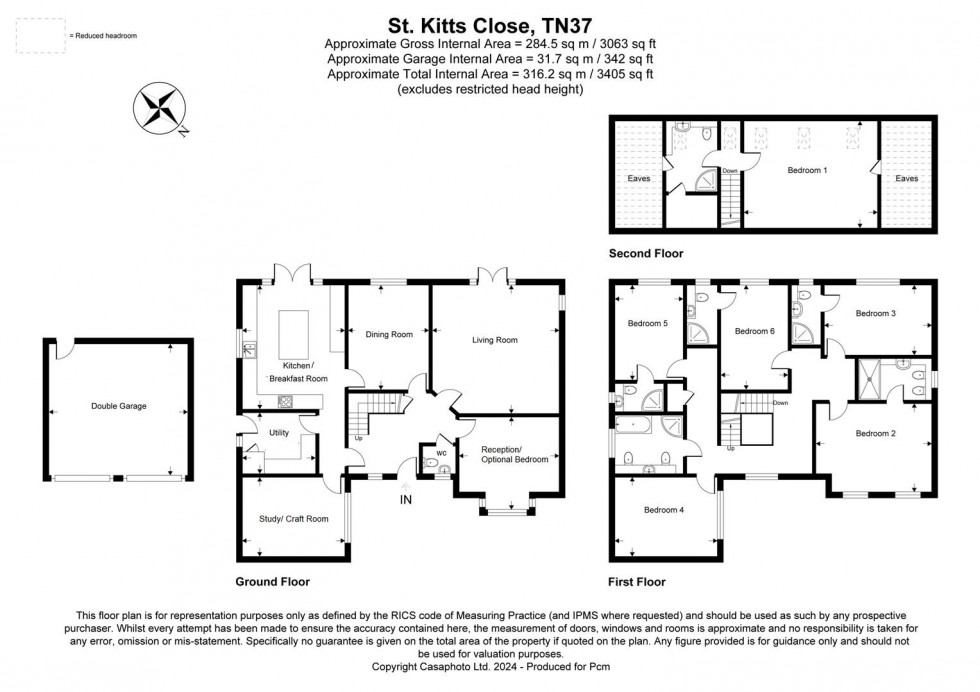 Floorplan for St. Kitts Close, St. Leonards-On-Sea