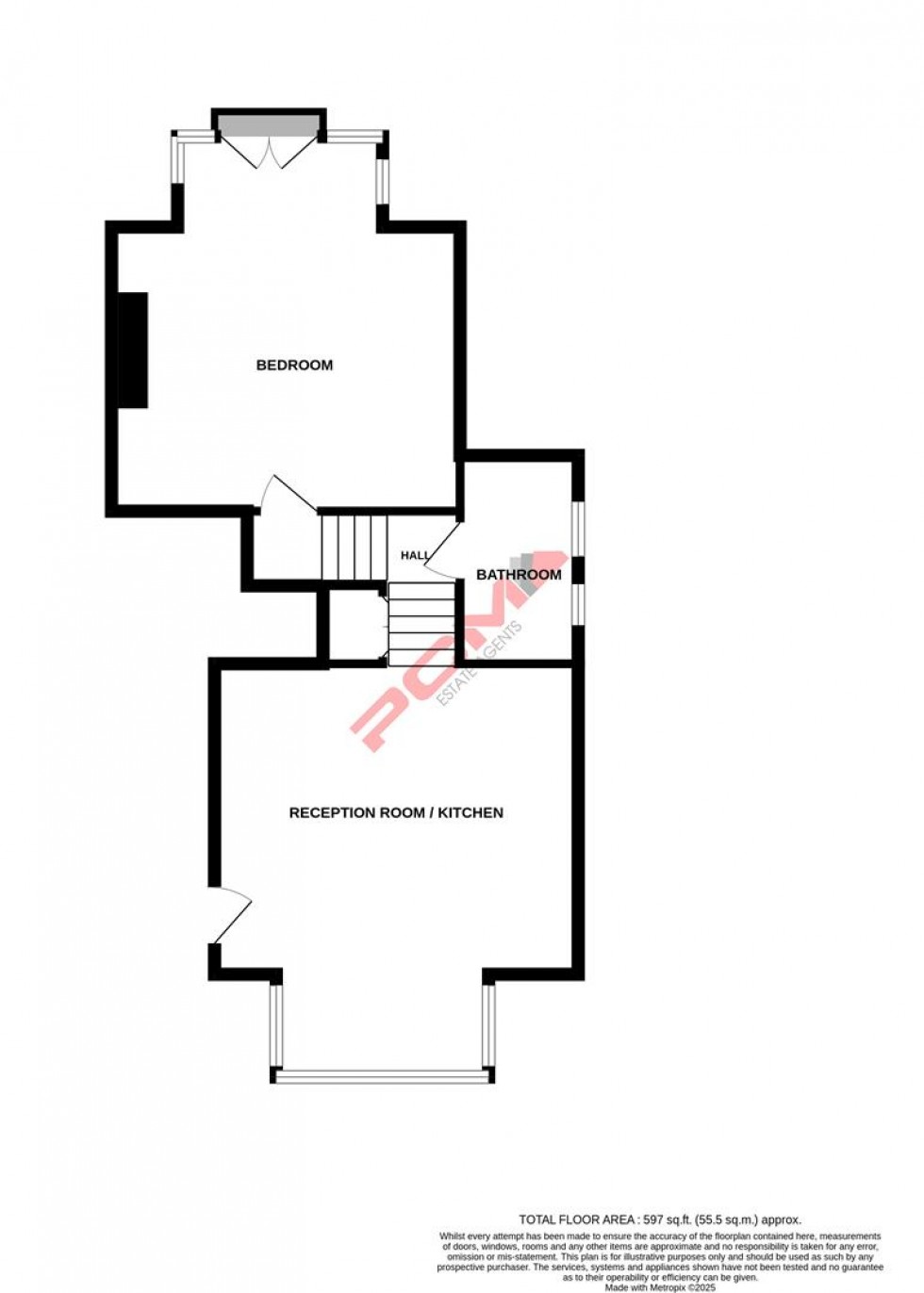 Floorplan for Milward Road, Hastings