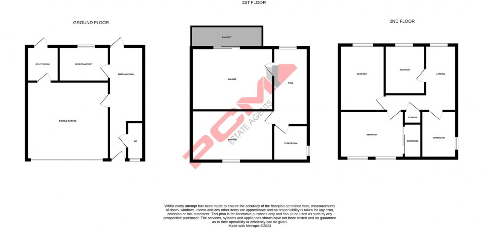 Floorplan for De Cham Road, St. Leonards-On-Sea