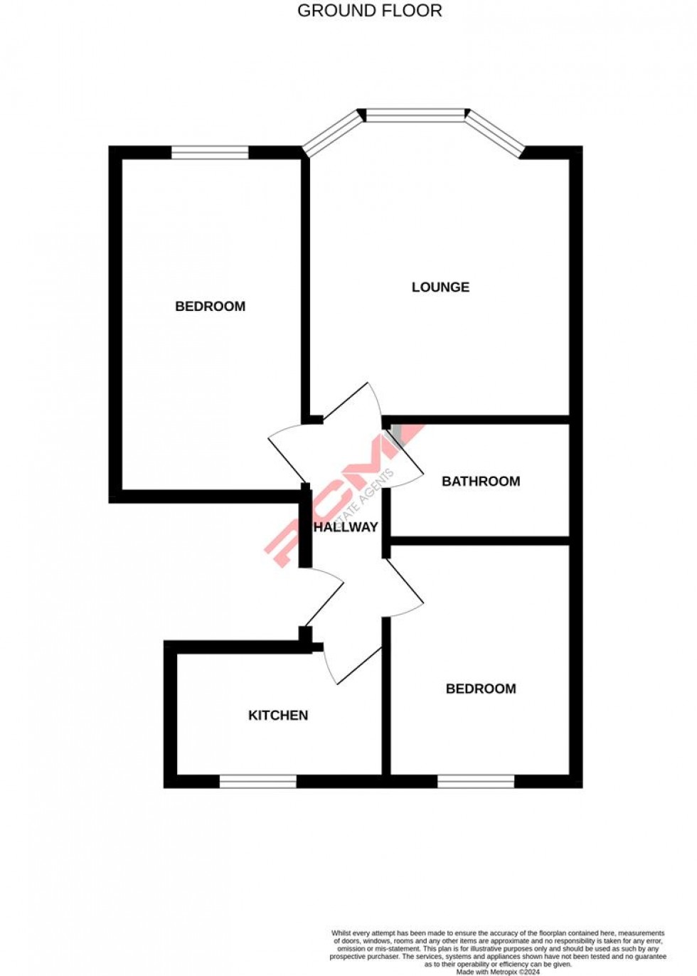 Floorplan for Milward Crescent, Hastings