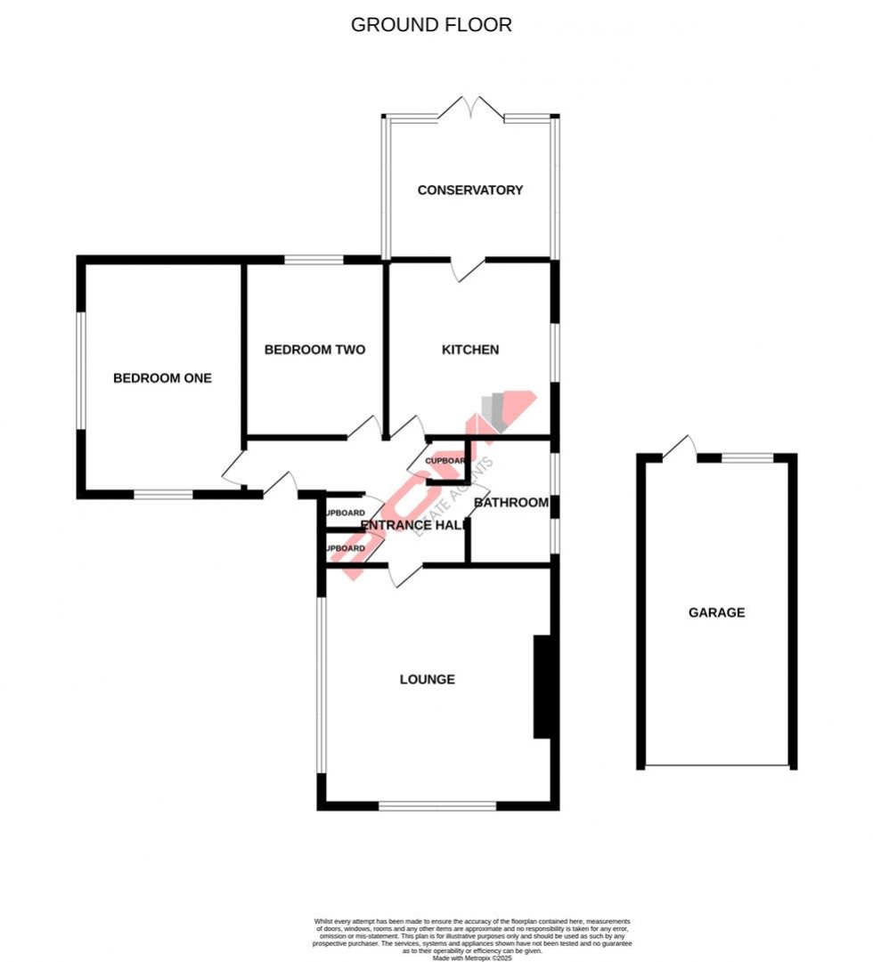 Floorplan for Lancing Close, Hastings