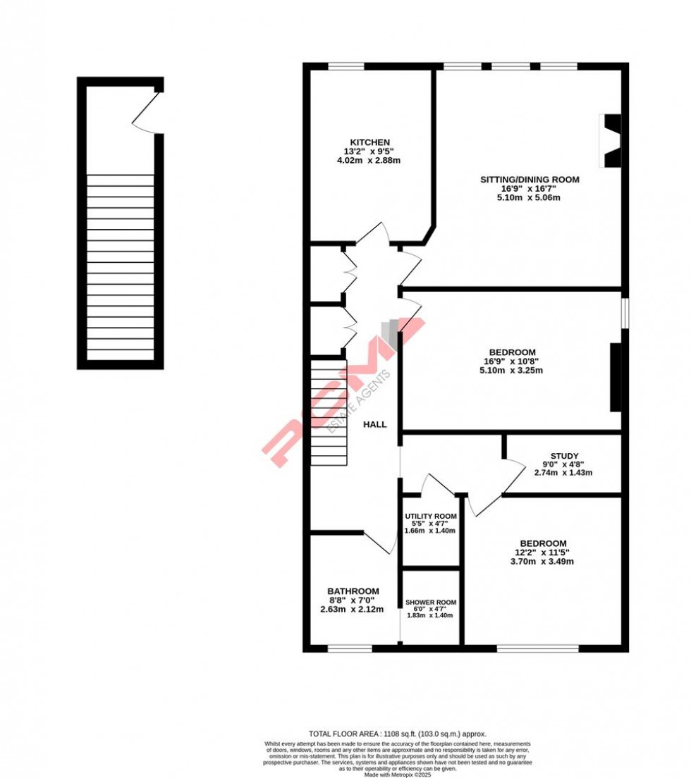 Floorplan for Holmesdale Gardens, Hastings