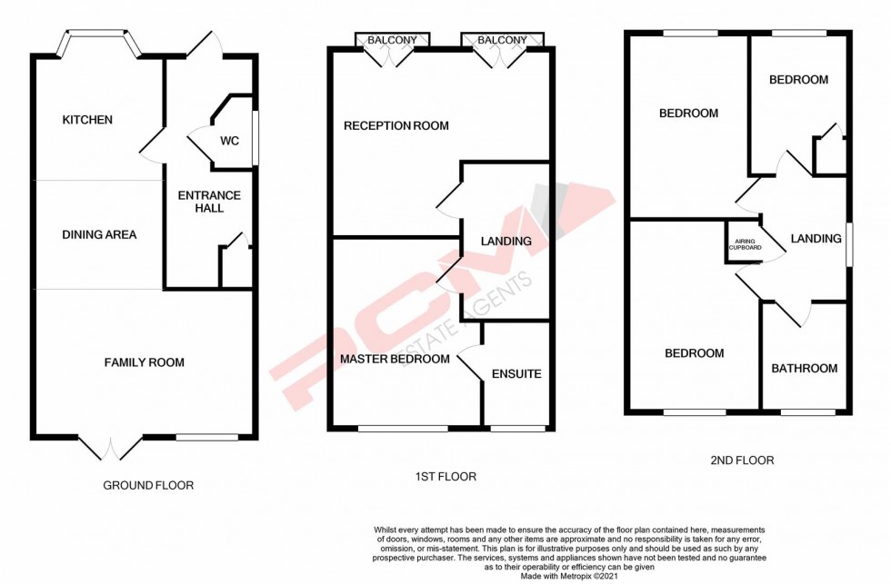 Floorplan for Etchingham Drive, St. Leonards-On-Sea