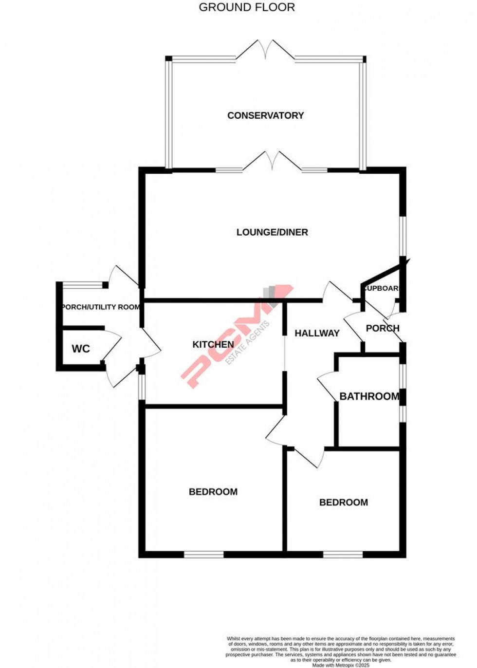 Floorplan for Grange Avenue, Hastings