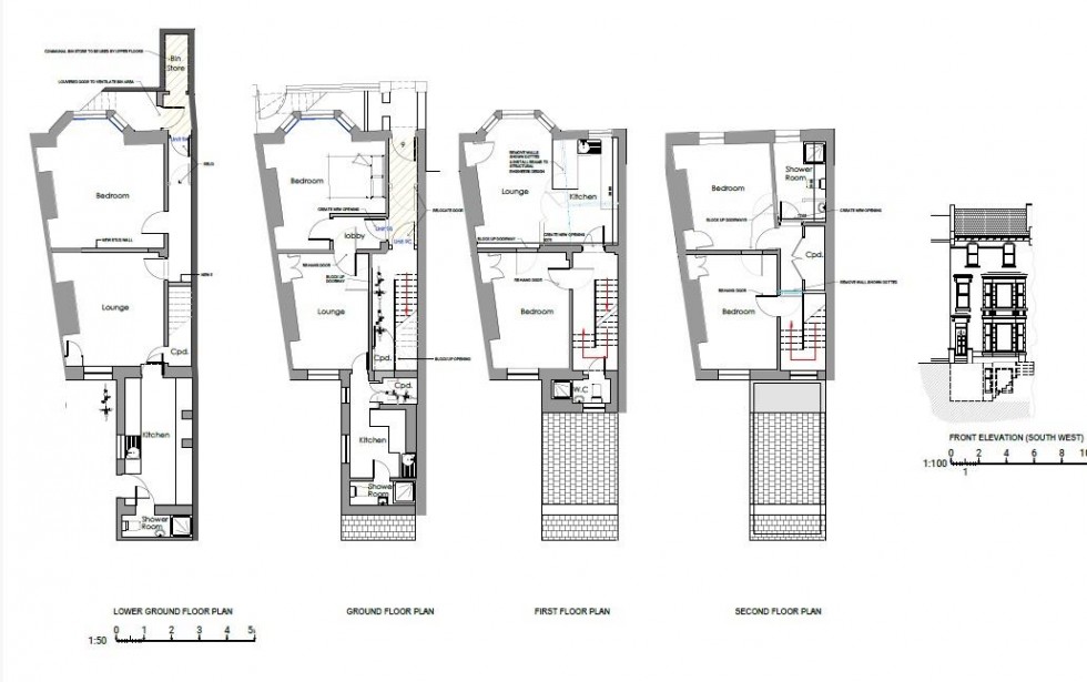 Floorplan for Cambridge Gardens, Hastings