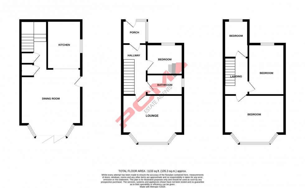 Floorplan for Edmund Road, Hastings