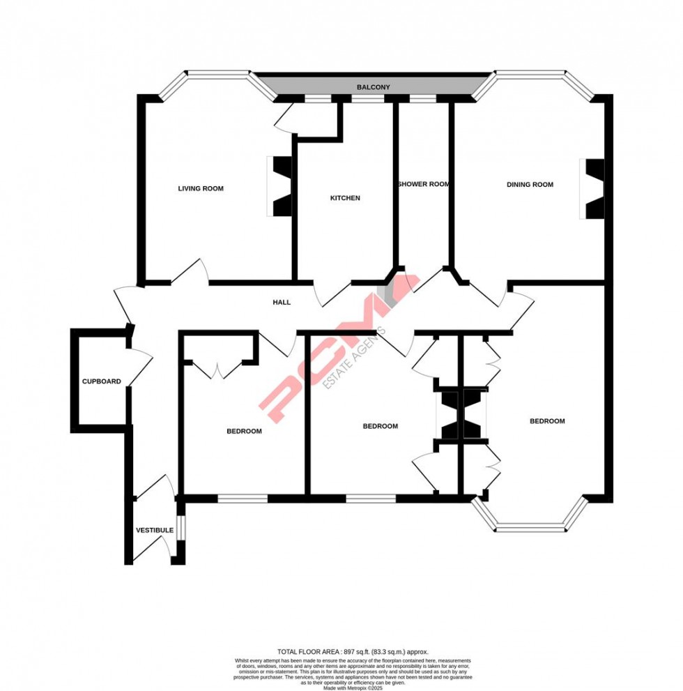 Floorplan for Croft Road, Old Town, Hastings