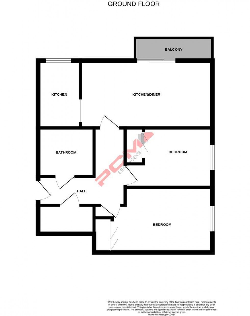 Floorplan for St. Helens Crescent, Hastings