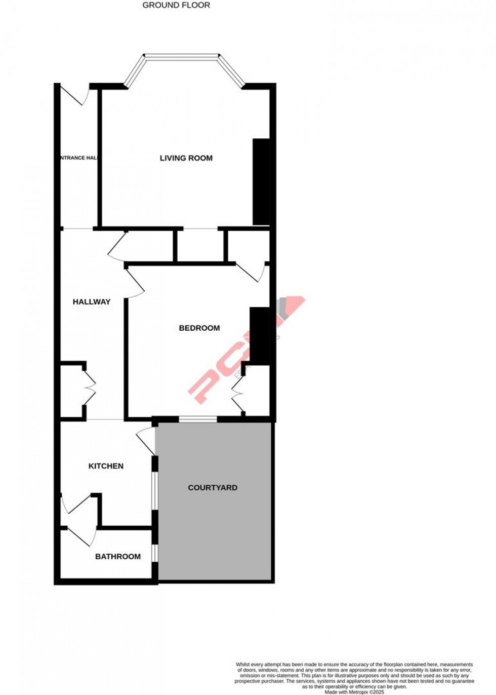 Floorplan for Blomfield Road, St. Leonards-On-Sea