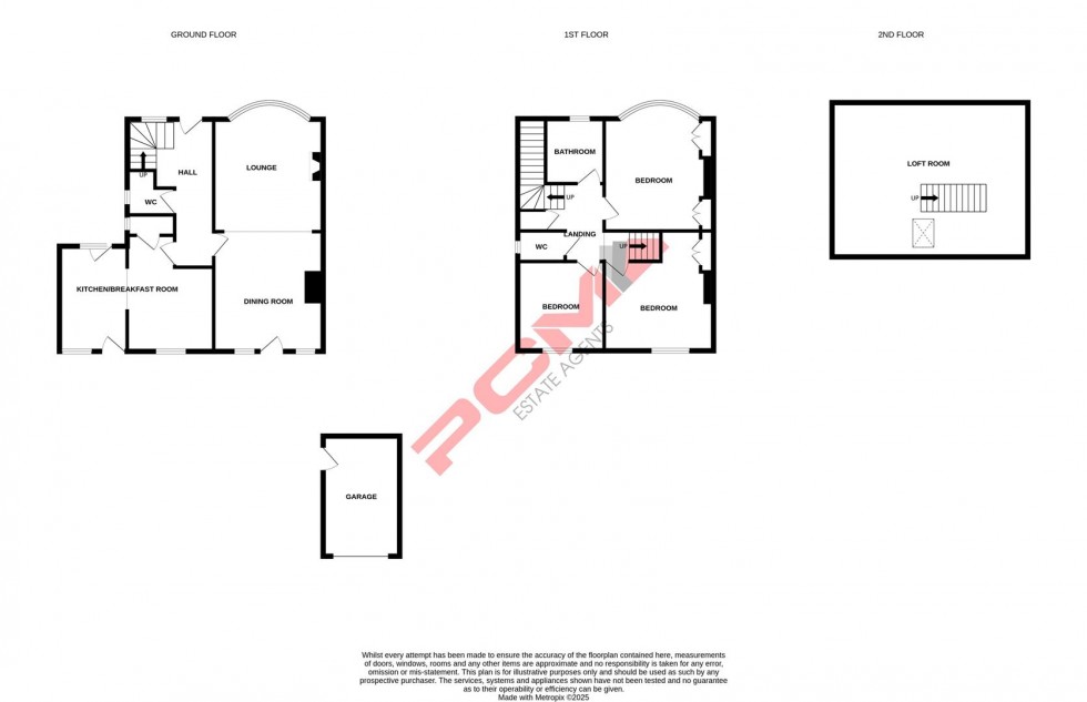 Floorplan for Downs Road, Hastings