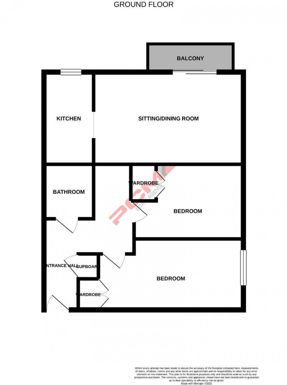 Floorplan for St. Helens Crescent, Hastings