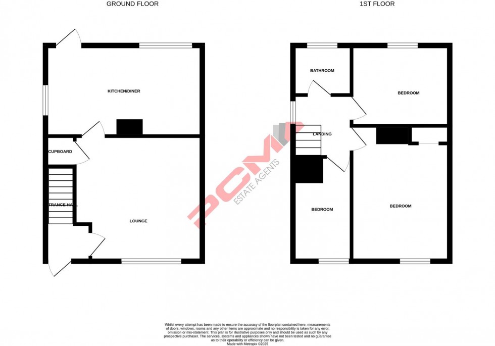 Floorplan for Malvern Way, Hastings