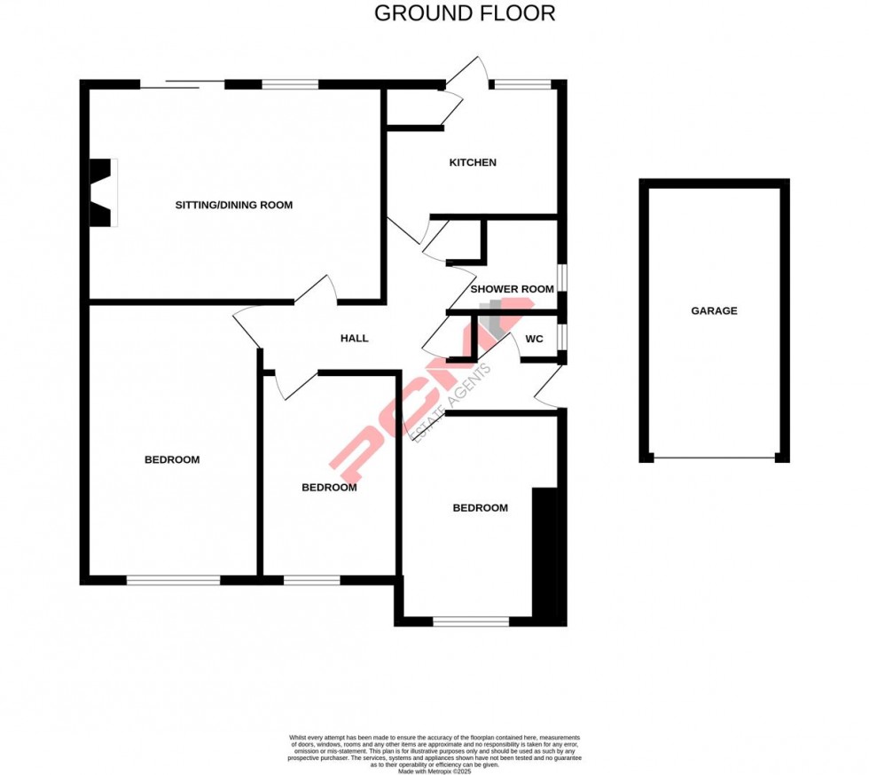 Floorplan for Sheerwater Crescent, Hastings